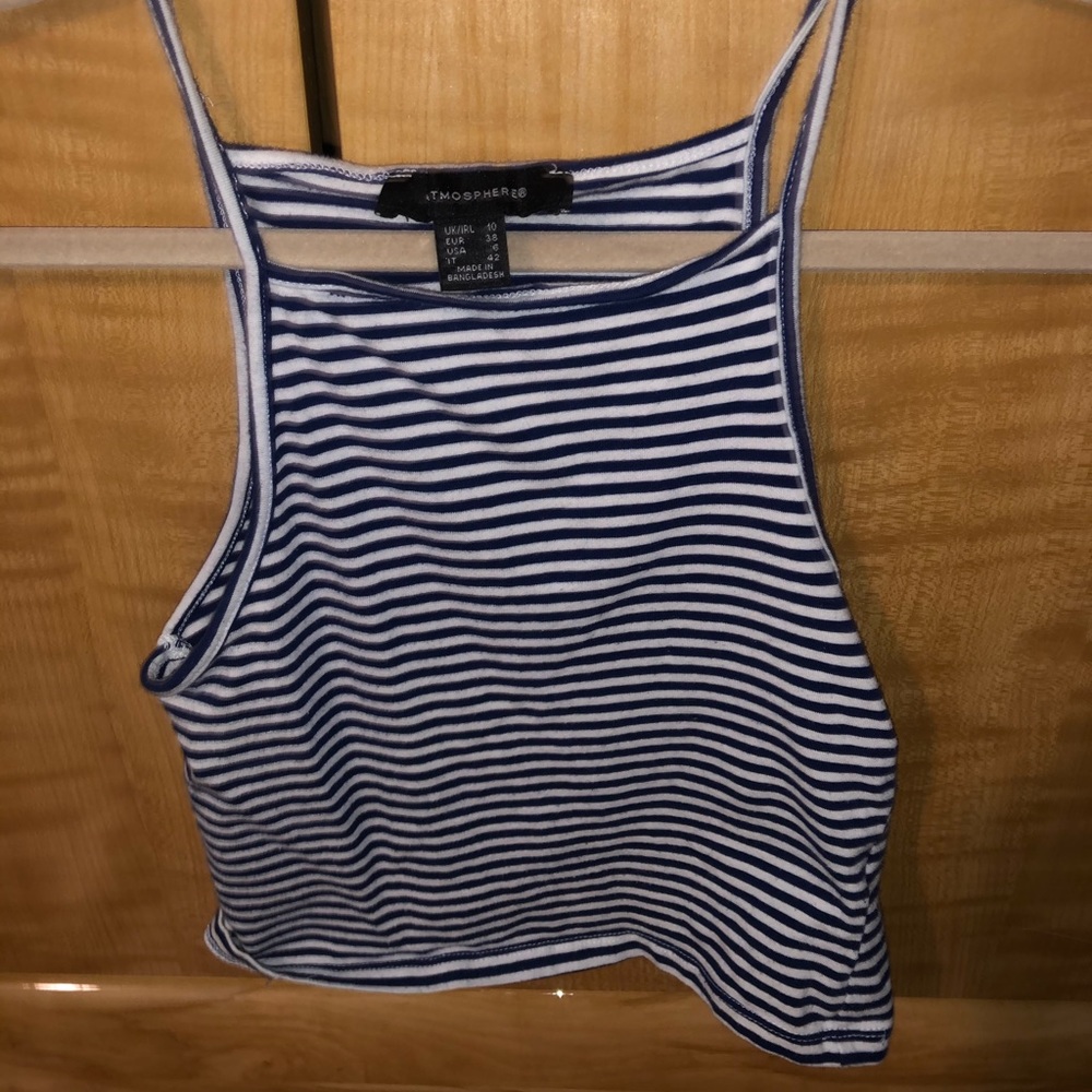 Striped crop tank